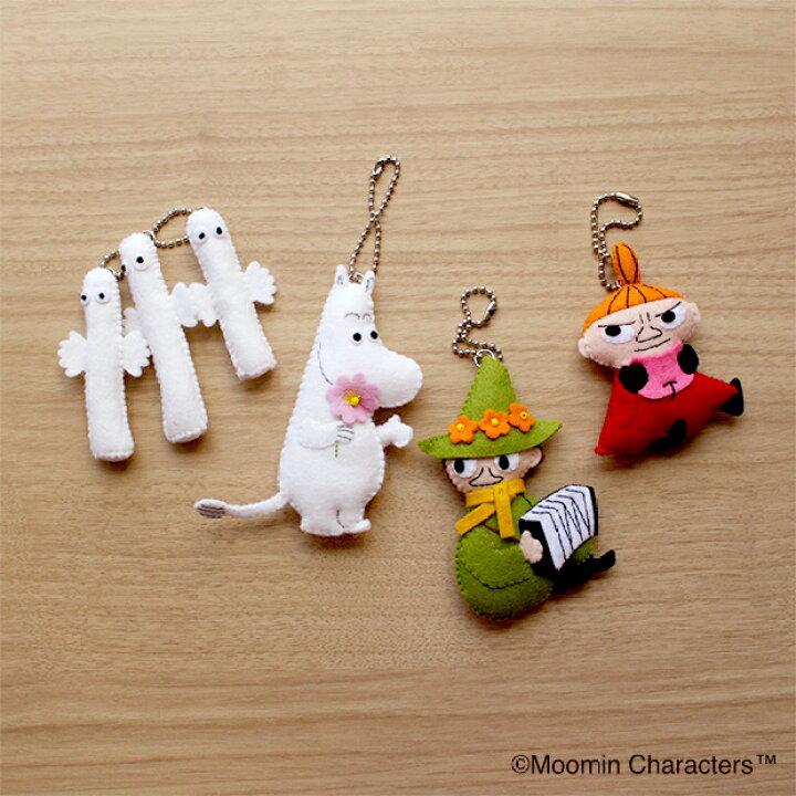 楽天市場】MOOMIN 手芸キット フェルトマスコット ニョロニョロ ボール  