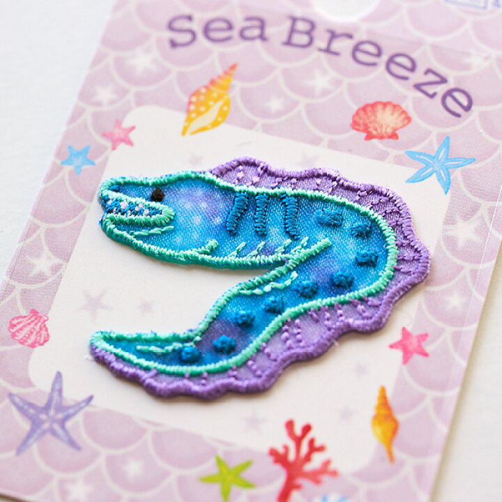楽天市場】Sea Breeze シースルーワッペン オーガンジー刺繍 アイロン  