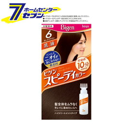 ホーユー ビゲン スピィーディーカラー 乳液 6 (ダークブラウン) 40g+60mL ホーユー [ヘアカラー 白髪染め ]