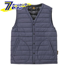 防寒 Vネック ベスト ネイビー L G-399 コーコス信岡 [カジュアル 作業服 作業着 ワーク ユニフォーム]