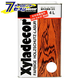キシラデコール 4L 101 カラレス(ムショク)[建築 住宅資材 接着剤 塗料 オイル塗料]