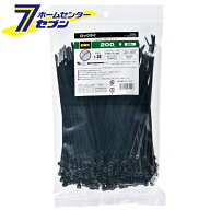 オーム電機 ロックタイ 耐候性 200mm 300本入 黒04-3155 LT-200W300BK[電線支持・結束用品:タイ・結束バ…