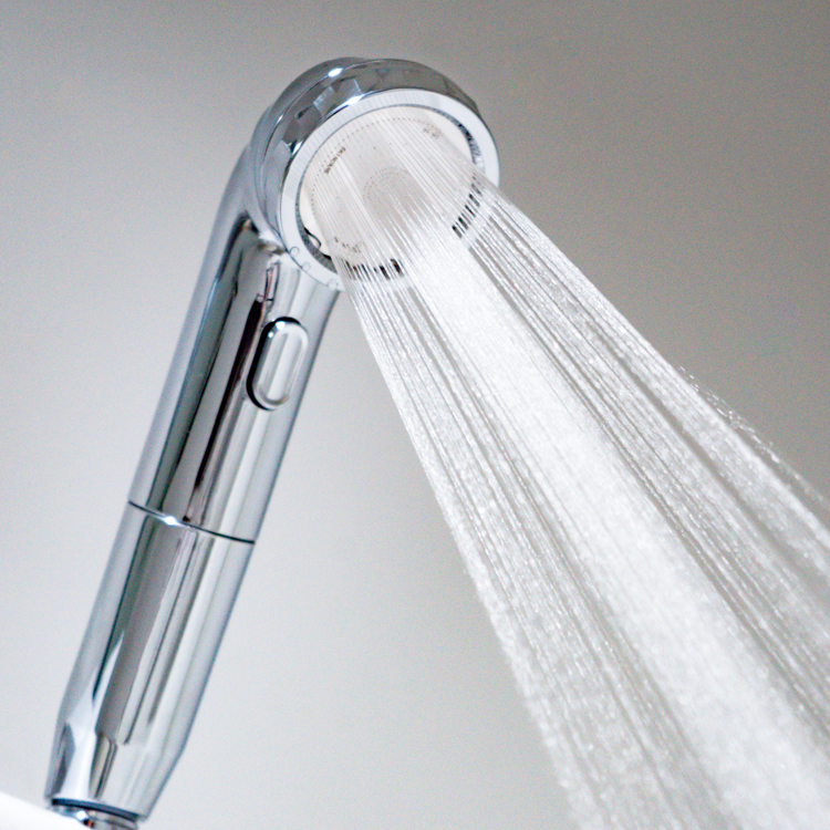 楽天市場】節水シャワーヘッド ナノバブル BIRAKU 最大50％節水 増圧 