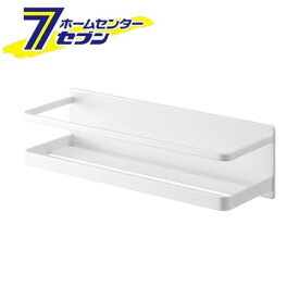 山崎実業 ミスト マグネットバスルームラックワイド (ホワイト) [お風呂 棚 シェルフ 白 取付け簡単 磁石 シンプル 収納 MIST YAMAZAKI]