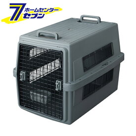 大型犬 エアトラベルキャリー Lサイズ 〜35kg ダークグレー ATC-870 [飛行機可 防災 ペット 同行避難 アイリスオーヤマ]