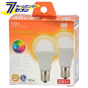 LED�d�� ���`E17 60�`���� �d���F 2�� �i�i�ԁj06-5566 LDA6L-G-E17 RA 2P [LED�d���E����:LED�d�����`�E�~�j�N���v�g���` �I�[���d�@]