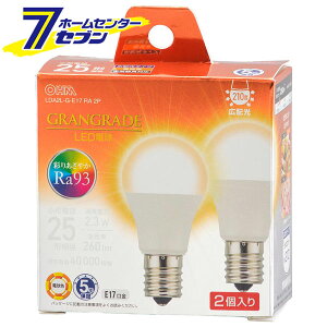 LED�d�� ���`E17 25�`���� �d���F 2�� �i�i�ԁj06-5554 LDA2L-G-E17RA2P [LED�d���E����:LED�d�����`�E�~�j�N���v�g���` �I�[���d�@]