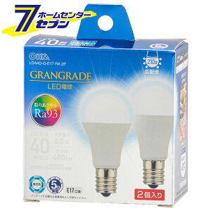 LED�d�� ���` E17 40�`���� �����F 2�� �i�i�ԁj06-5562 LDA4D-G-E17RA2P [LED�d���E����:LED�d�����`�E�~�j�N���v�g���` �I�[���d�@]