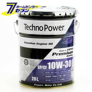 �e�N�m�p���[ �K�\������ �f�B�[�[���� ���p�I�C�� SP/CF 10W-30 (20L) GF6A TP-SPCF10W30-20 [10w30 Techno Power �G���W���I�C�� 20l�� �I�C���� �I�C������ ���� �J�[�p�i �ԗp�i]