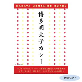 ご当地カレー 福岡 博多明太子カレー 10食セット【メーカー直送：代金引換不可：同梱不可】【北海道・沖縄・離島は配達不可】