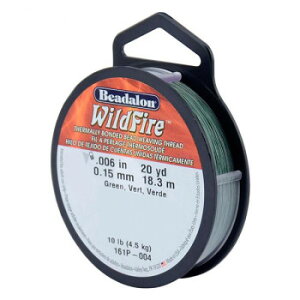 Beadalon(�r�[�_����) WildFire (���C���h�t�@�C���[) �r�[�Y�X�e�b�`��p�� �O���[�� 0.15mm�y�z�����@:���[����/�����s��/����s��/�����w��s�z�y�k�C���E����E�����͔z�B�s�z