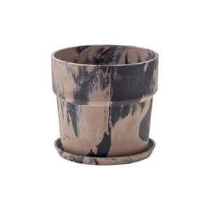 アーバンプランツポット マーブル シナモン/チャコール 80991【メーカー直送:代金引換不可:同梱不可】【北海道・沖縄・離島は配達不可】