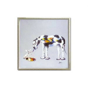 オイル ペイント アート「ドッグ ペインティング」 Mサイズ OP-18060【メーカー直送:代金引換不可:同梱不可】【北海道・沖縄・離島は配達不可】