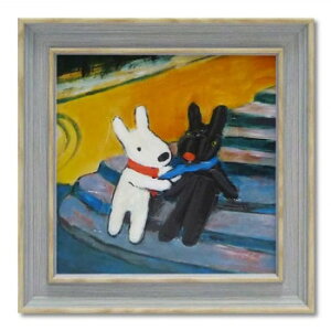 リサとガスパール アートフレーム Sサイズ「リサとガスパールのであい」 GL-02012【メーカー直送:代金引換不可:同梱不可】【北海道・沖縄・離島は配達不可】