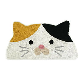 マット セミサークル アニマル ミケネコ 14217873055【メーカー直送：代金引換不可：同梱不可】【北海道・沖縄・離島は配達不可】