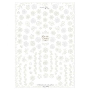 Sha-Nail Pro ʃlC lCV[ Cotton Flower Lace White CTFL-002yz@:[/s/s/wszykCEE͔zBsz