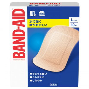 バンドエイド 肌色 Lサイズ 10枚 829850【配送方法:メール便/同梱不可/代引不可/日時指定不可】【北海道・沖縄・離島は配達不可】