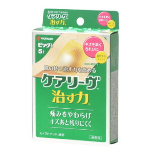 ニチバン ケアリーヴ 治す力 ビッグ 5枚 478577【配送方法:メール便/同梱不可/代引不可/日時指定不可】【北海道・沖縄・離島は配達不可】