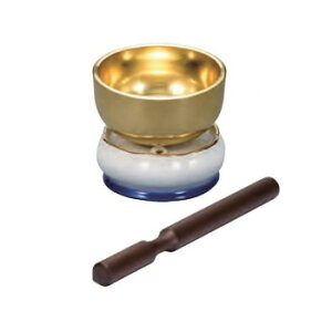 美濃焼 花輪 りん台3点セット(りん2.0寸) 海【メーカー直送:代金引換不可:同梱不可】【北海道・沖縄・離島は配達不可】