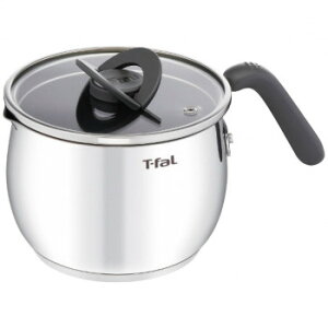 T-fal(ティファール) オプティスペースIH ステンレス マルチポット16cm チャコールグレー G74683(チャコールグレー) 6148-053【メーカー直送:代金引換不可:同梱不可】【北海道・沖縄・離島は配