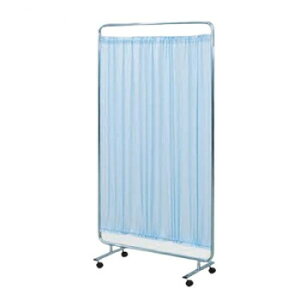 高田ベッド製作所 1連衝立 キャスター付き ブルー TB-657【メーカー直送:代金引換不可:同梱不可】【北海道・沖縄・離島は配達不可】