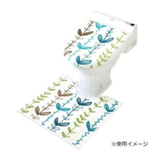 アイビー トイレ2点セット(兼用フタカバー・トイレマット)  ヨコズナクリエーション【メーカー直送:代金引換不可:同梱不可】【北海道・沖縄・離島は配達不可】
