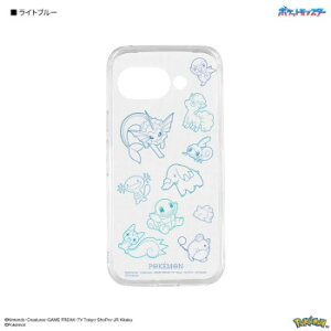 ポケットモンスター Google Pixel 9a 対応 クリアケース ライトブルー POKE-986LBL【メーカー直送:代金引換不可:同梱不可】【北海道・沖縄・離島は配達不可】