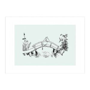 MOOMIN ���[�~�� �|�X�^�[ 21×30 Moomin On Moominvalley Bridge PTR040014�y���[�J�[�����F��������s�F�����s�z�y�k�C���E����E�����͔z�B�s�z
