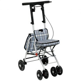 幸和製作所　テイコブ(TacaoF) シルバーカー(コンパクトタイプ) シプール チェックブラック SICP02-BK【メーカー直送：代金引換不可：同梱不可】【北海道・沖縄・離島は配達不可】