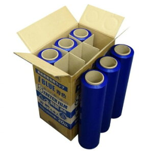 �Ɩ��p����p���b�v�@STRETCH FILM�@ STR-500-20BL �� 6�{�y���[�J�[�����F��������s�F�����s�z�y�k�C���E����E�����͔z�B�s�z
