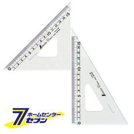 三角定規 アクリル 24CM 2枚組 75256 シンワ測定　 [大工道具 測定具]