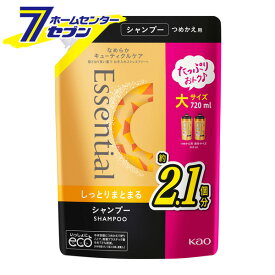 花王 エッセンシャル しっとりまとまる シャンプー つめかえ用 720ml [Essential ヘアケア キューティクルケア]