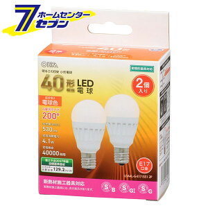 �I�[���d�@ LED�d�� ���` E17 40�`���� �d���F 2�� [�i��]06-4716 LDA4L-G-E17 IS51 2P [LED�d�� ���� LED�d�����` �~�j�N���v�g���` LED�d�� E17 �L�z�� 5�N�ۏ�]