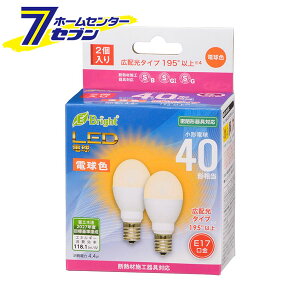 LEDd ` E17 40` dF 2 iiԁj06-4809 LDA4L-G-E17 IH23 2P [LEDdE:LEDd`E~jNvg` I[d@]
