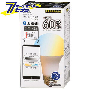LEDd BluetoothΉ E26 60` Lz F^Cv iiԁj06-0973 LDA8-G/C/I1 [LEDdE:LEDdʌ` I[d@]