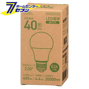 LED�d�� E26 40�`���� �����F �i�i�ԁj06-3152 LDA4N-GAG56 [LED�d���E����:LED�d����ʌ` �I�[���d�@]