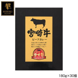 響 宮崎牛ビーフカレー 180g×30個 B3【メーカー直送：代金引換不可：同梱不可】【北海道・沖縄・離島は配達不可】