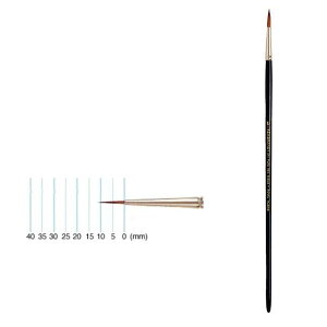 REMBRANDT レンブラント 油彩画筆241 ピュアレッドセーブル ラウンド T909-241-02(2号)【メーカー直送:代金引換不可:同梱不可】【北海道・沖縄・離島は配達不可】