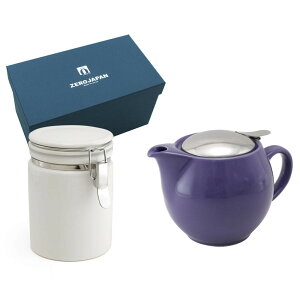 ZERO JAPAN ユニバーサルティーポット3人用+ティーキャニスター ZG-005 EG・エッグプラント【メーカー直送:代金引換不可:同梱不可】【北海道・沖縄・離島は配達不可】