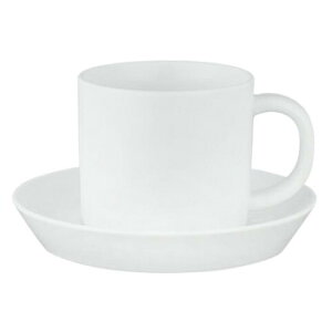 西海陶器 波佐見焼 コモン コーヒーカップ&ソーサー 白 18281【メーカー直送:代金引換不可:同梱不可】【北海道・沖縄・離島は配達不可】