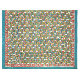 マルチクロス カリーノブロックプリント ターコイズ 11725880318【メーカー直送:代金引換不可:同梱不可】【北海道・沖縄・離島は配達不可】