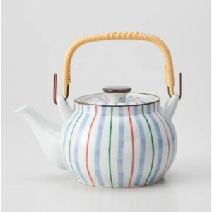 和の器 6号土瓶 三色十草 T-930588【メーカー直送:代金引換不可:同梱不可】【北海道・沖縄・離島は配達不可】