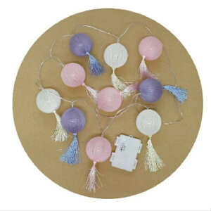 LEDスイッチライト コットンボール タッセル 400873002【メーカー直送:代金引換不可:同梱不可】【北海道・沖縄・離島は配達不可】