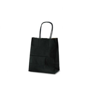自動紐手提袋 T-2 カラー(黒) 1259 25枚【メーカー直送:代金引換不可:同梱不可】【北海道・沖縄・離島は配達不可】
