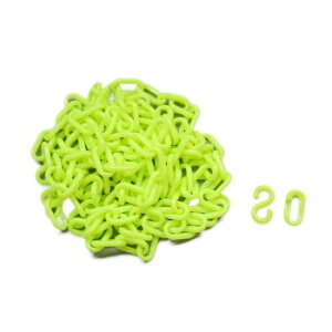 プラスチックチェーン(蛍光)♯6×3m スクリージョイント付 00096104-001【メーカー直送:代金引換不可:同梱不可】【北海道・沖縄・離島は配達不可】