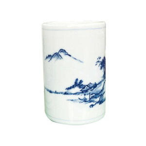 筆筒 山水 小・YA66【メーカー直送:代金引換不可:同梱不可】【北海道・沖縄・離島は配達不可】