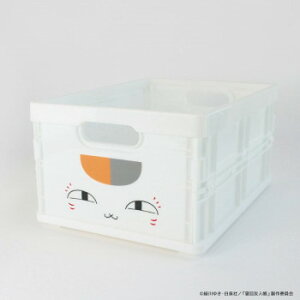 夏目友人帳 収納コンテナボックス ニャンコ先生 約14×21×30cm【メーカー直送:代金引換不可:同梱不可】【北海道・沖縄・離島は配達不可】