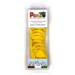 正規輸入品 アメリカ Pawz Dog Boots社製 ポウズ ラバードッグブーツ イエロー XXS PZXX【メーカー直送:代金引換不可:同梱不可】【北海道・沖縄・離島は配達不可】