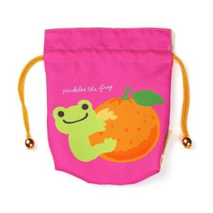 かえるのピクルス 巾着ポーチ フルーツ CKKP022-3【メーカー直送:代金引換不可:同梱不可】【北海道・沖縄・離島は配達不可】