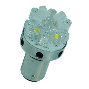 M&Hマツシマ (1個)12v BAY15Dレッド&ホワイト18LEDスーパーワイドビーム L8184【メーカー直送:代金引換不可:同梱不可】【北海道・沖縄・離島は配達不可】